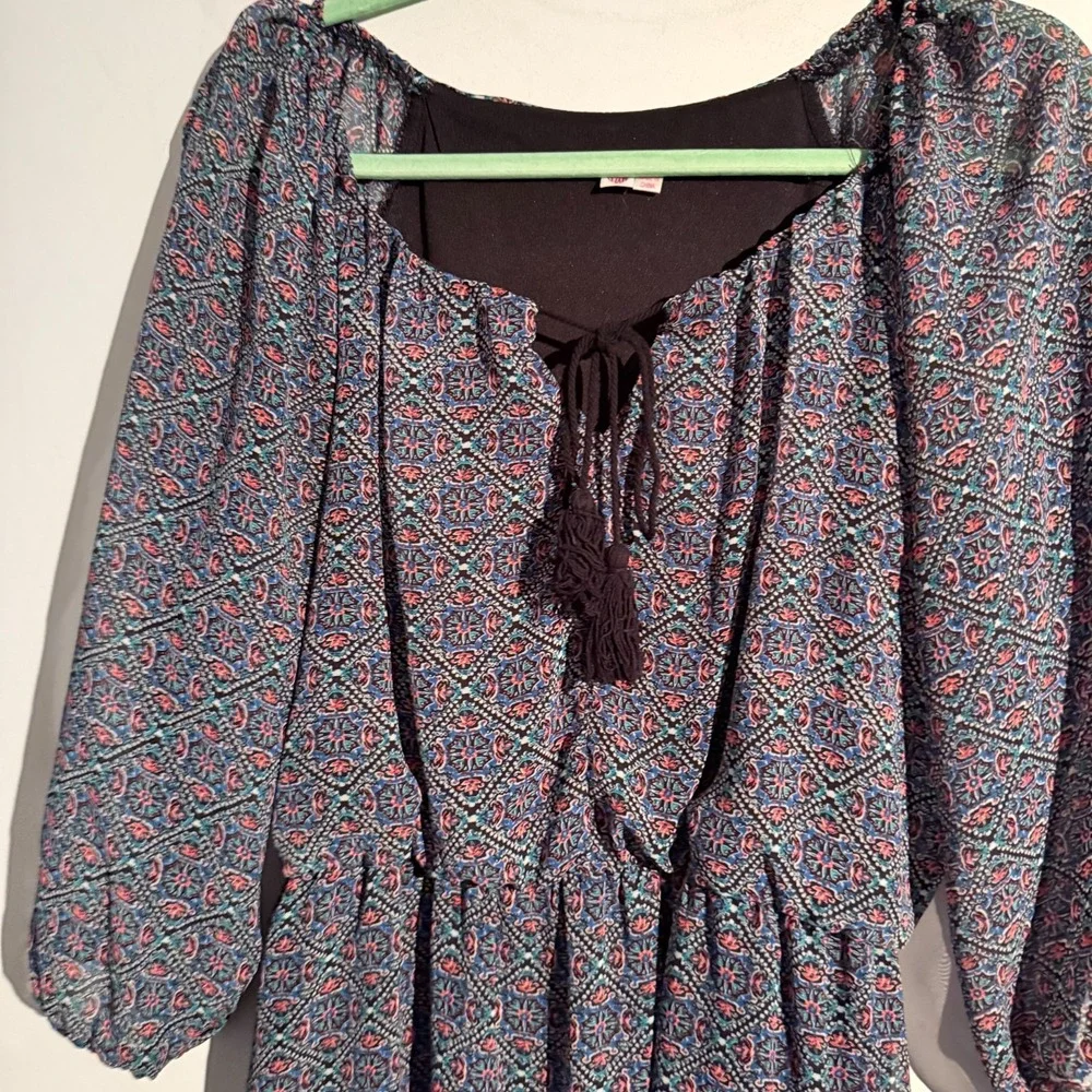 AUW‎ Large Boho Cottagecore Dress Romantic Earthy Feminine Effortless Festival - Picture 2 of 6